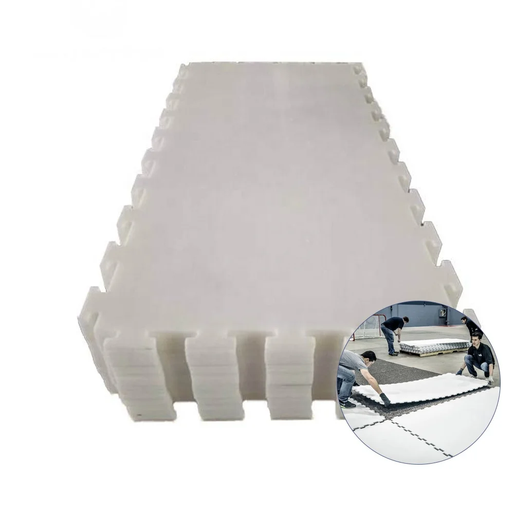 self-lubrication smooth sheet synthetic ice rink uhmwpe panels/ice skating rink