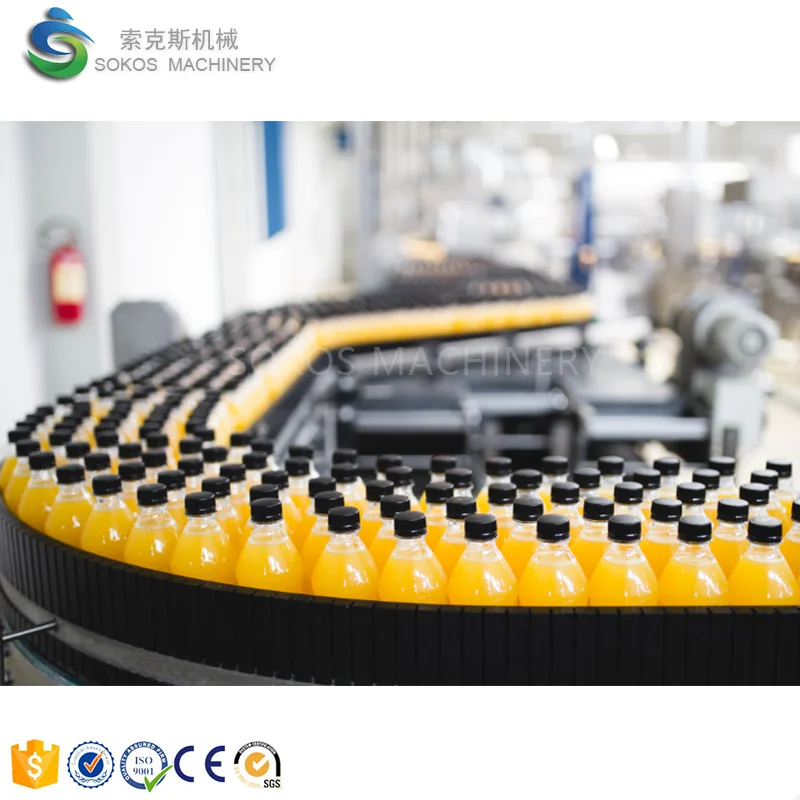 Washing Filling Capping Juice Filling Machine / Line / Unit for Plastic Bottle 3 in 1 Juice or Tea Round or Square