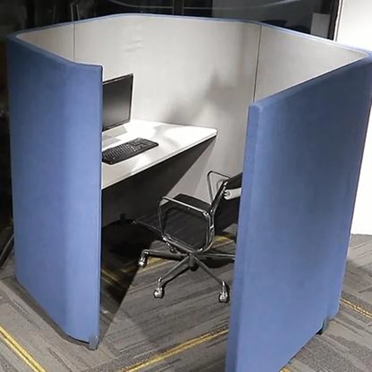 Soundproof single office cabicle private workstation office partition for sale