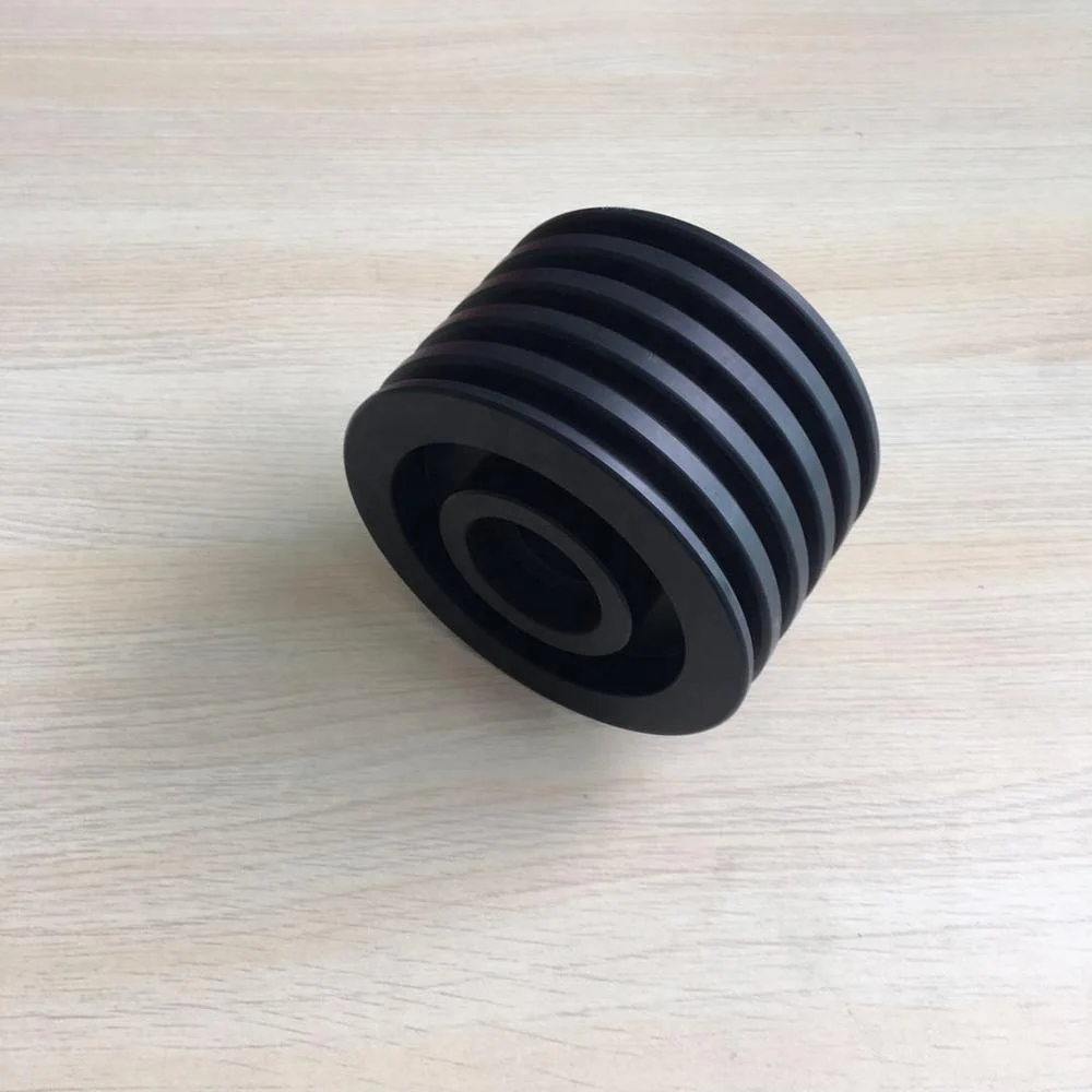 manufacturer custom made Plastic Material and Small plastic V-groove pulley wheel with 4 grooves