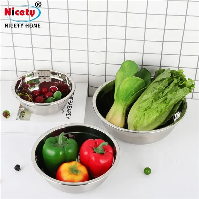factory wholesale stainless steel fruit bowl for restaurant more size serving bowls baby bowl