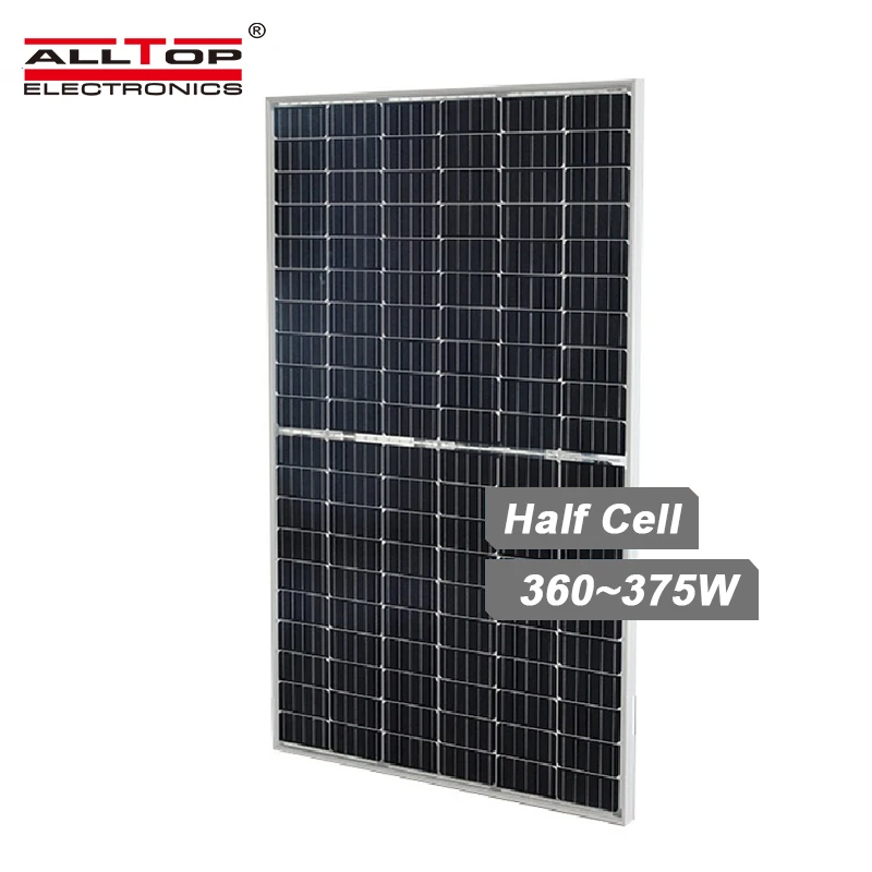 ALLTOP Cheap Price 5bb 6bb 9bb Hybrid On Grid 360 365 370 375 Watt Inverter Home Use Solar Cell Panel