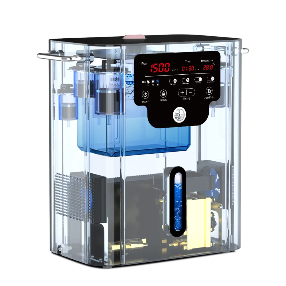 Suyzeko PEM Water Electrolysis SPE Technology 1500ml Hydrogen Oxygen Generator Oxyhydrogen Breath Therapy Machine
