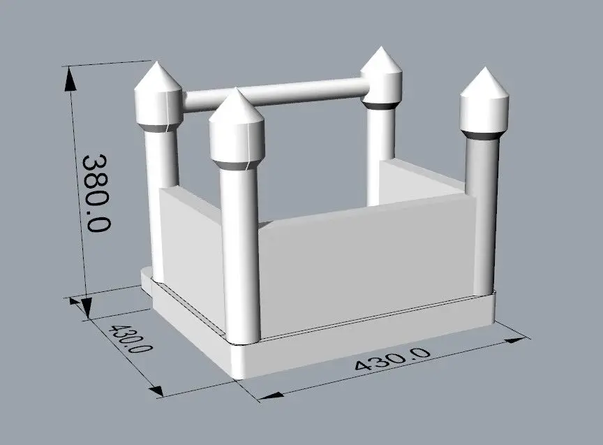 Mini Inflatable Bouncer Castle White Toddler Inflatable Bounce House With Ball Pit Pool