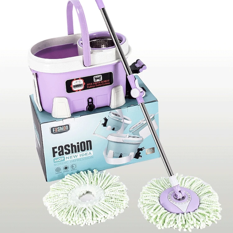 Best Selling Microfiber Mop 360 Magic Spin and Go Flat Mop and Bucket Set with Foot Pedal