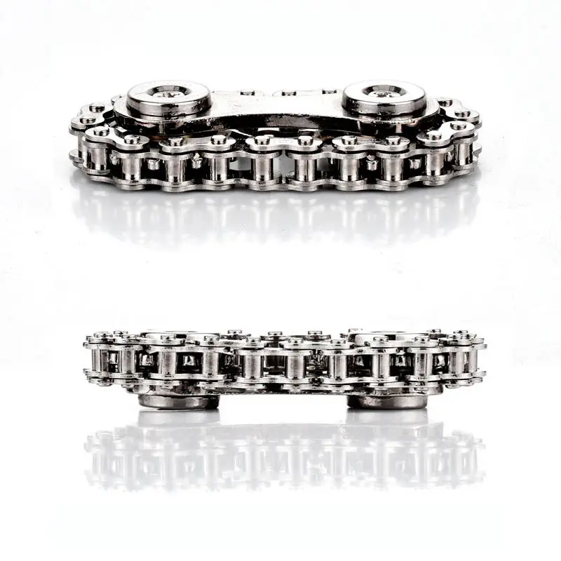 Fidget Toys Bike Chain For Adults Metal Fidget Spinner Toys Anti Stress Anxiety Desk Toy Sprockets Flywheel Fingertip Gyro