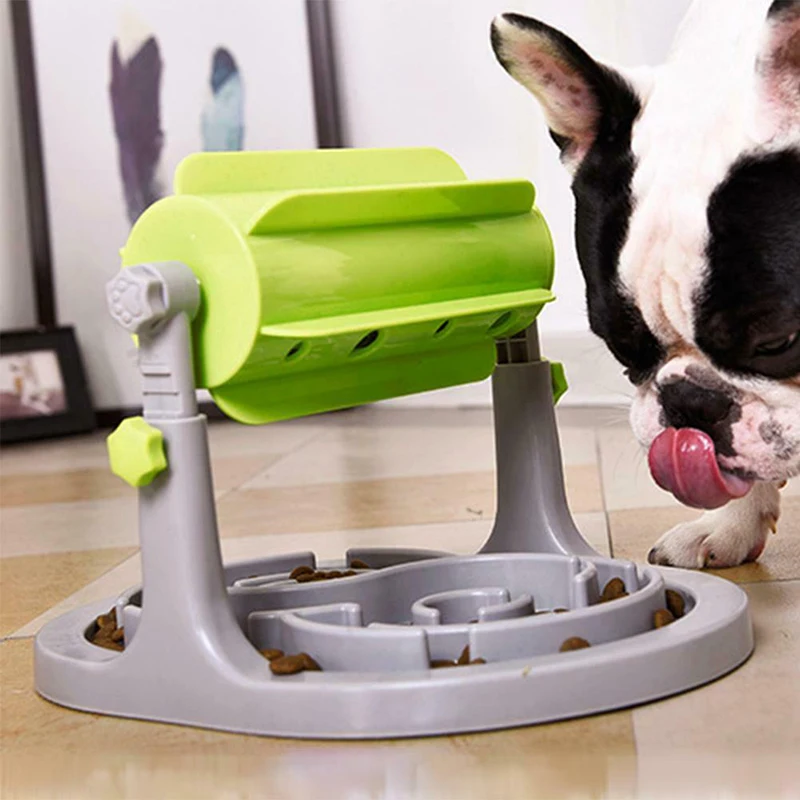 Plastic Food Leaking Rollers Slow Feeder Interactive Puzzle Iq Cats Pet Toy
