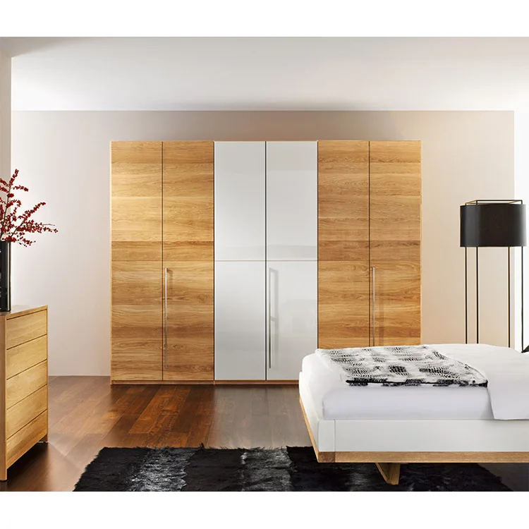 Foshan high-end custom colsets wooden bedroom wardrobe simple style wardrobe in order to store clothes