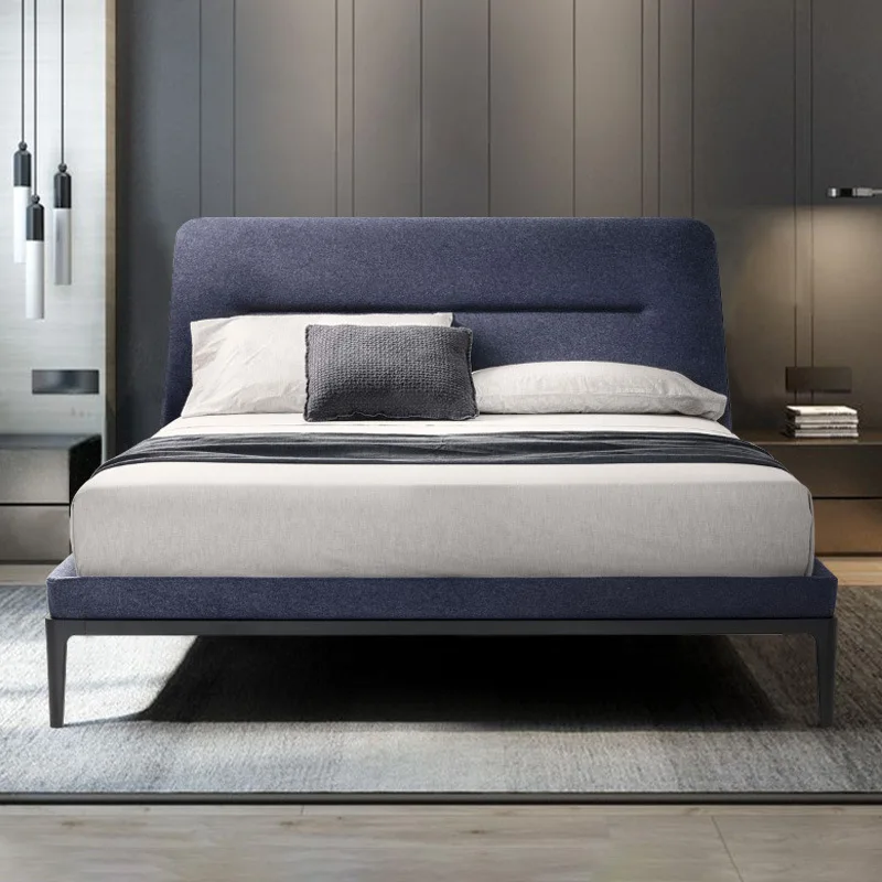 
HB88 modern luxury design cheap simple 3 4 5 star hotel room furniture double fabric beds set 6 by 7 