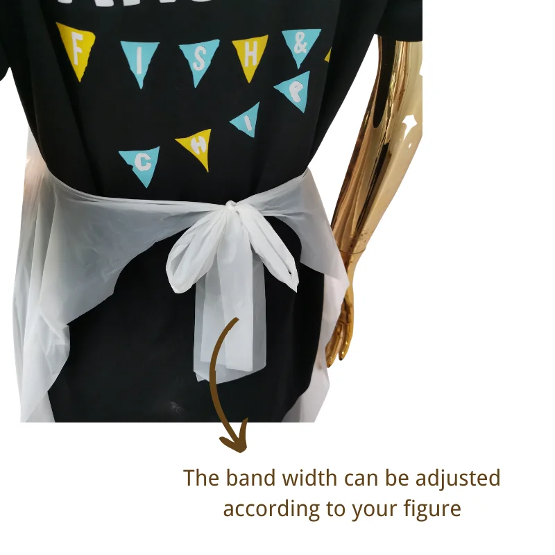 
Wholesale Sustainable Biodegradable Compostable 100% Eco friendly Disposable Corn starch Apron 