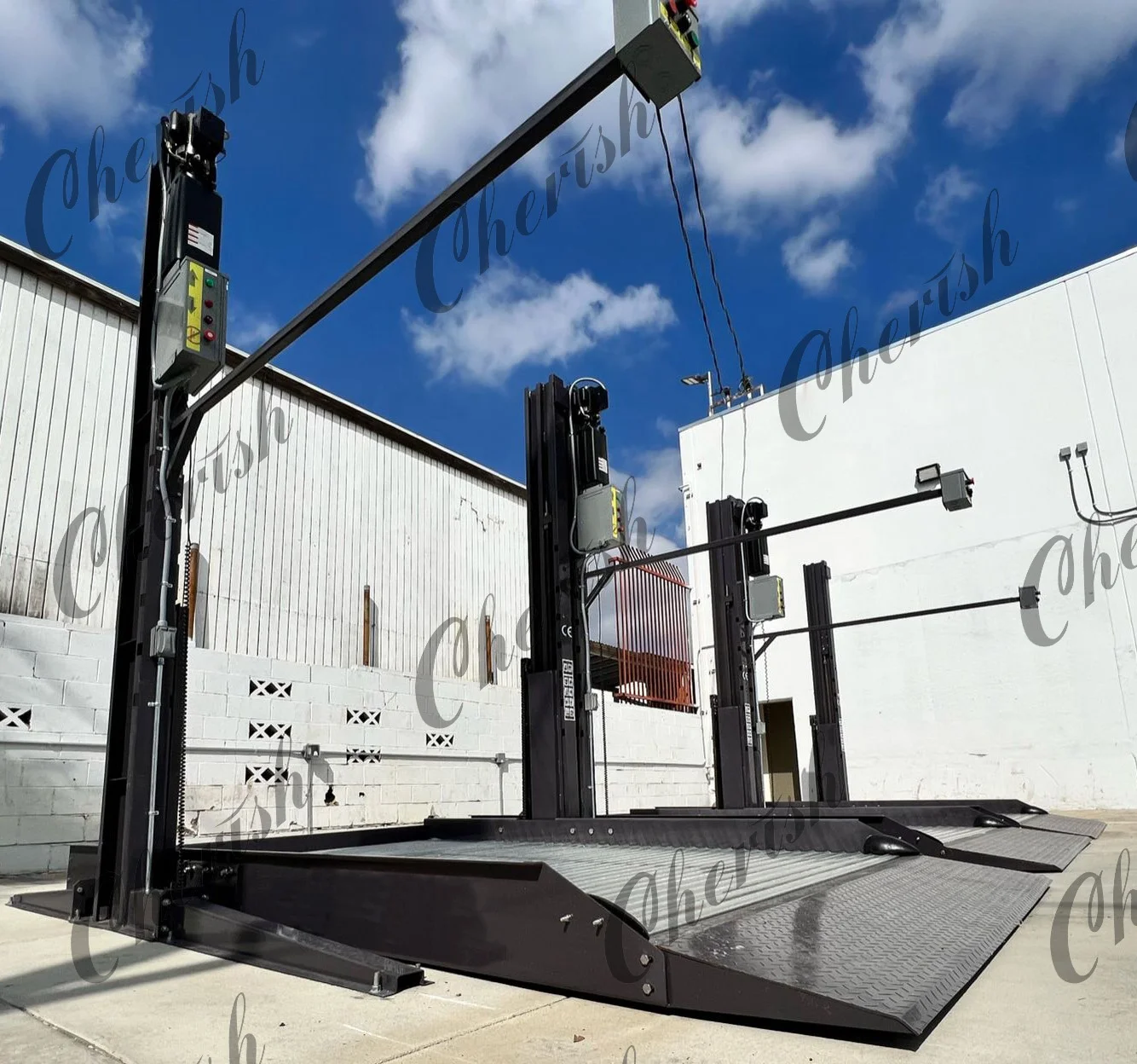 Two Post Auto Stacker Simple Lifting Automatic Car Elevator Parking Lift with CE