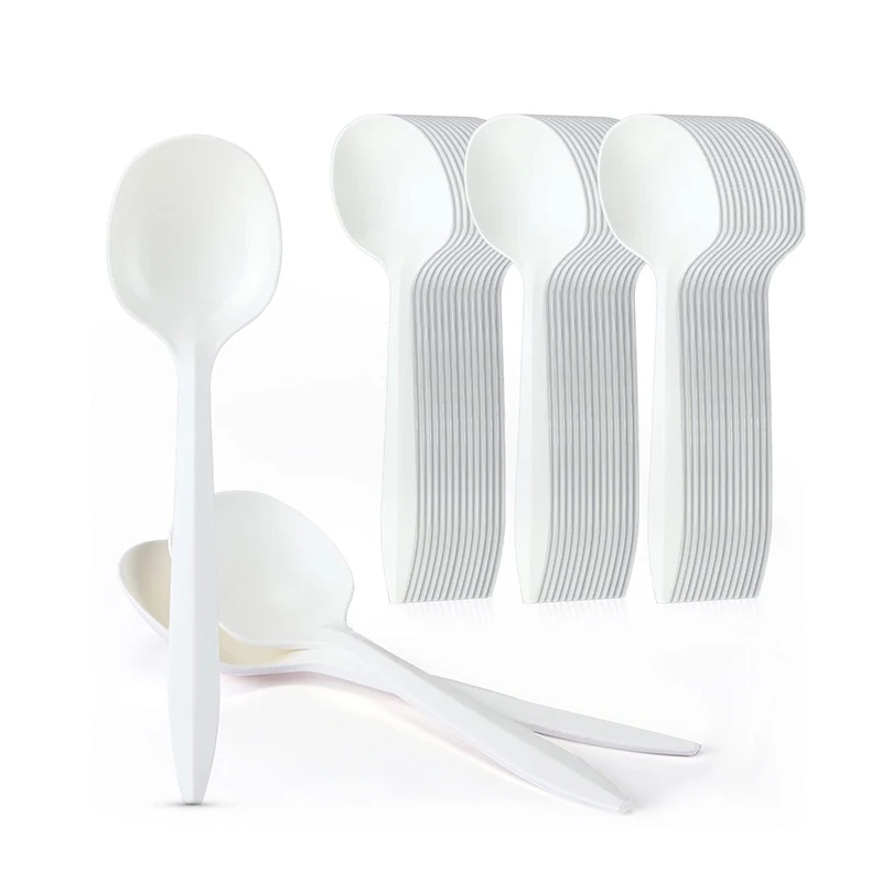 Food Grade Set Biodegradable Cornstarch Cutlery Disposable Forks
