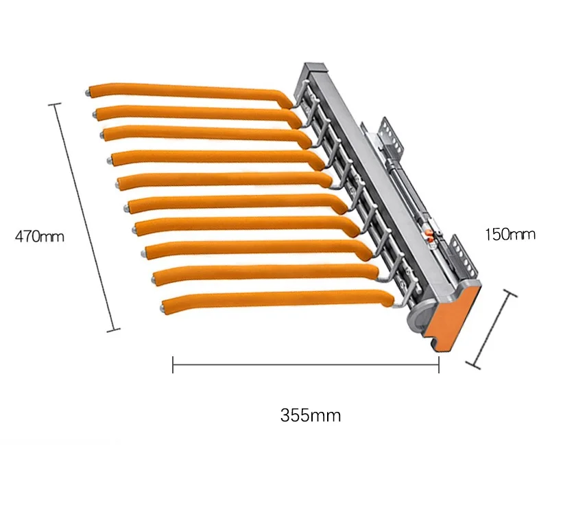 Factory Laundry Wardrobe Accessories Closet Hanger Up Single Row Soft Closing Non Slip Pull Out Clothes Trouser Rack Pants