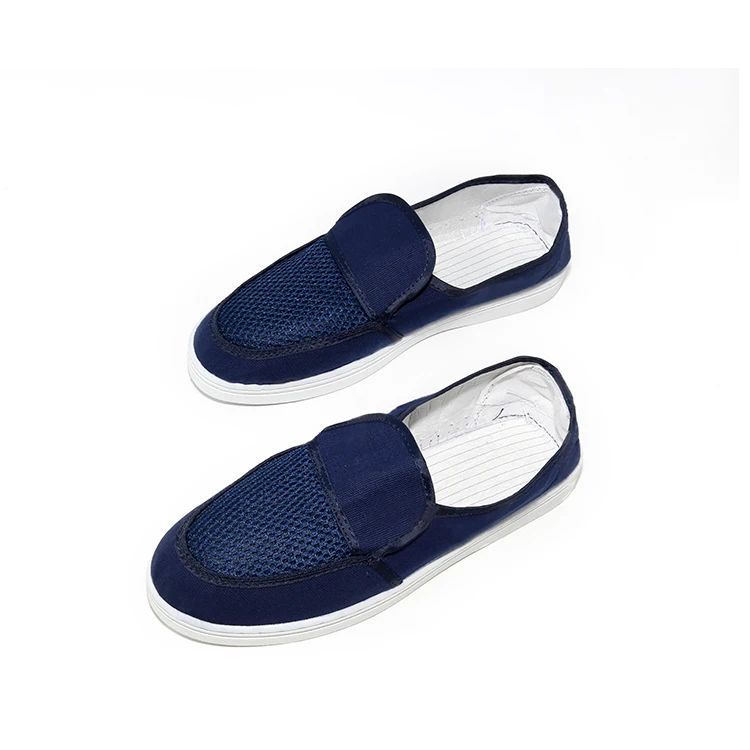 Factory Use Cheap Price Cleanroom PVC ESD Light Weight Unisex Canvas Anti-static Shoes