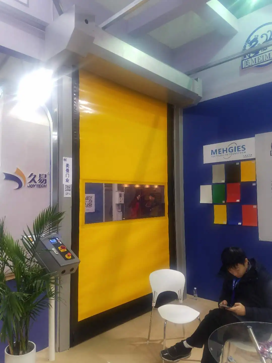 Zipper Type Door Custom Size High Speed Rolling Cold Storage Room Freezer Front Insulated PVC Rolling Door