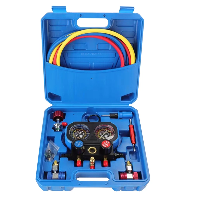 High-quality Universal Refrigerant Pressure Gauge Car Air Conditioning Fluorine Meter Car Air Conditioning Maintenance Tool
