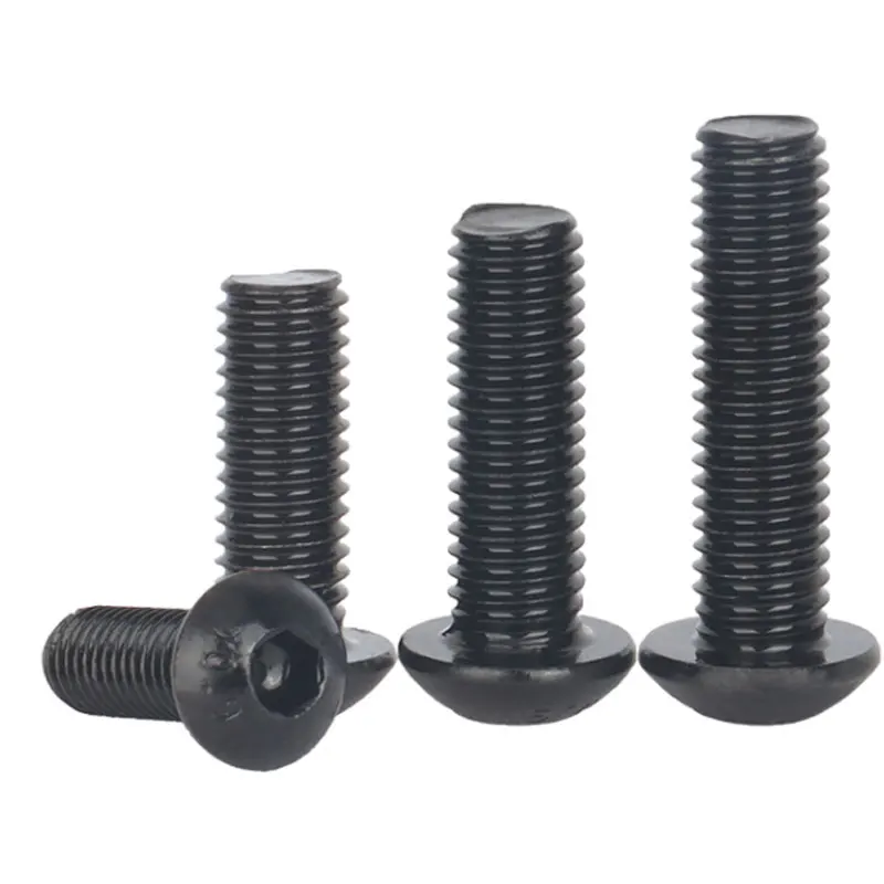 M5 M10 Carbon Steel ASTM A325 GR A B C ASTM 449 B7 B8 B8M Black Oxide Cross Recess Hexagon Torx Button Head Bolt