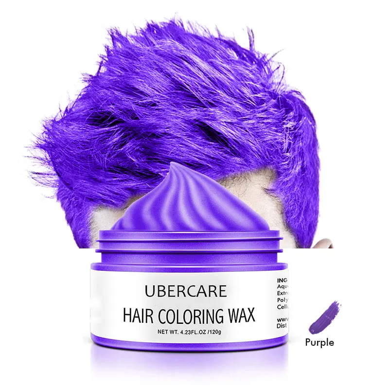 Factory Price Private Label Available Fashion Gummy Hair Wax Styling Temporary Hair Color Wax