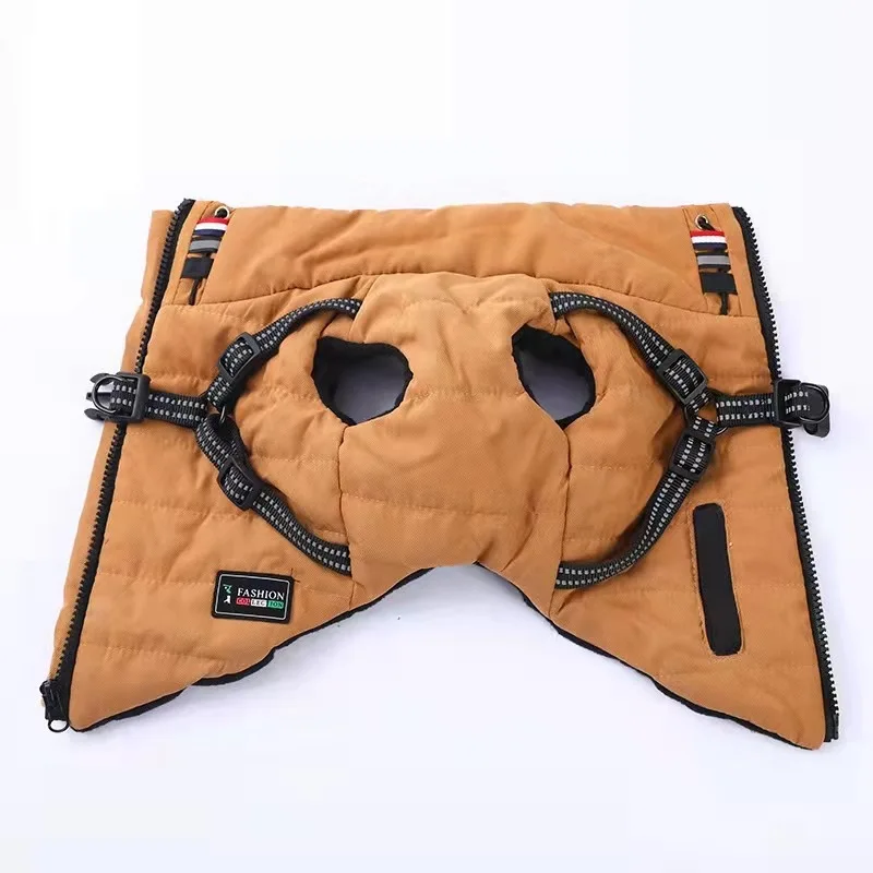 black orange khaki Small dog reflective pet clothes China factory online store wholesale orange dog jackets winter pet clothes