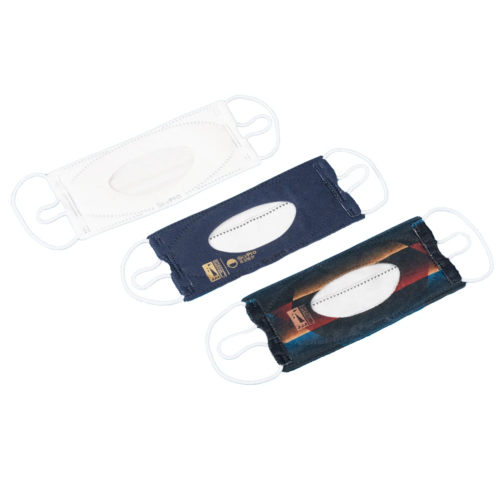 Latex Free I See Mask Splash Resistance 80-160mmHg mask with Sterescopic respiration Zone
