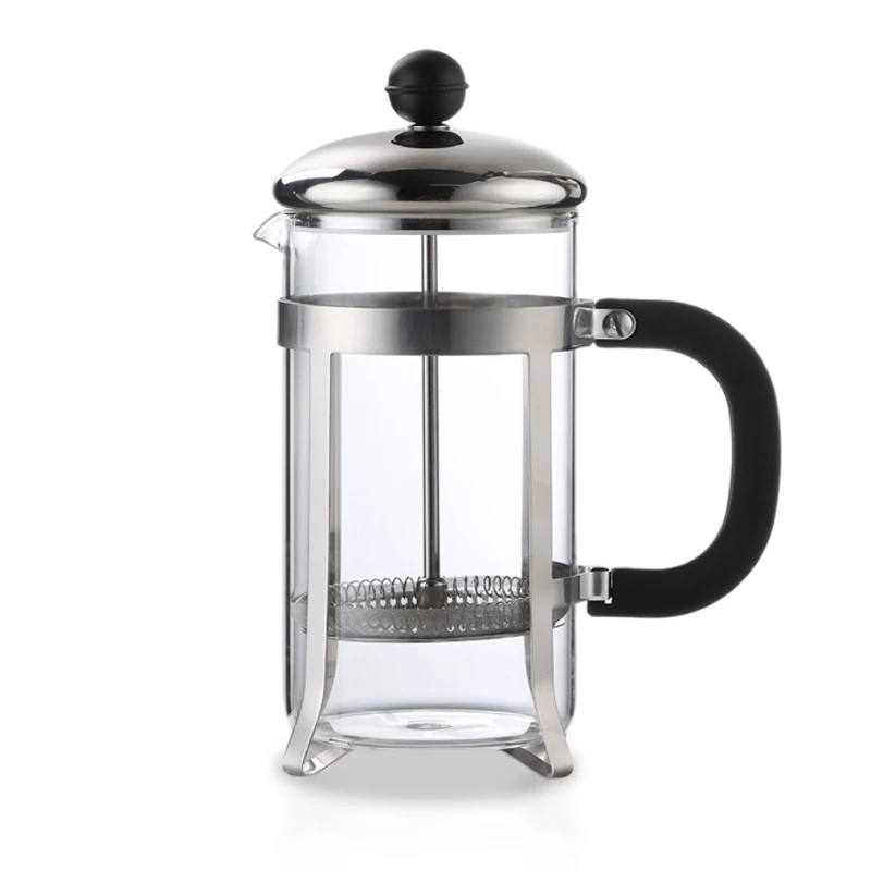 Best Selling High Borosilicate Glass French Press Coffee Maker Manufacture 304 Stainless Steel  Coffee Maker