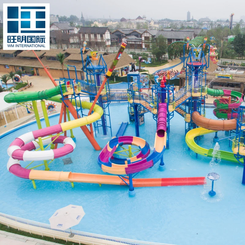 Water Park Equipment High Quality Swimming Pool Slide With Water Park