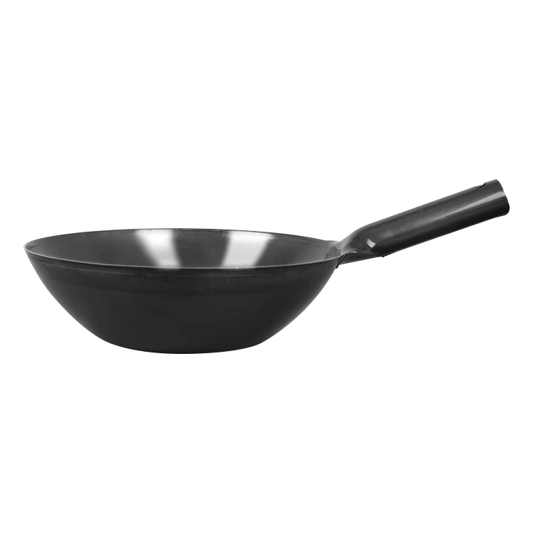 household kitchen wok Uncoated nonstick cooking saute pans skillet frying pan