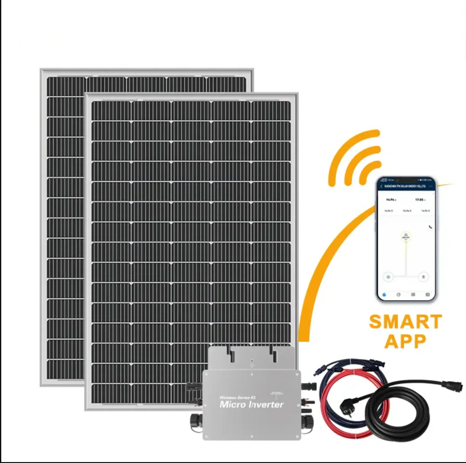 Highfly Balcony solar panel system off grid balkonkraftwerk 300W 600w 800w 1200 watt balkonkraftwerk plug & play