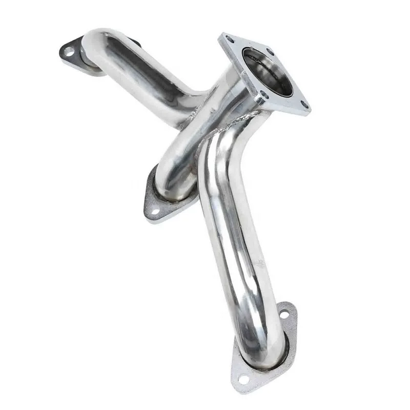 1932 - 1953 Ford Car Truck Flathead Shorty Center Dump Stainless Exhaust Headers