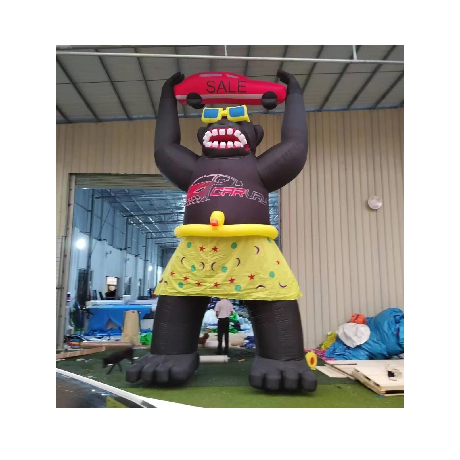 Inflables De Publicidad Outdoor Giant Advertising Customized Blow Up Cartoon Characters Mascots Air Balloon Inflatable Gorilla