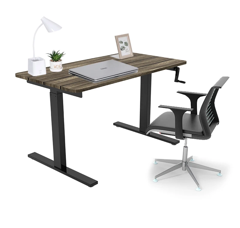 NATE Hot Sale Wholesale ODM OEM Home Office Ergonomic Hieght Adjustable Sit Stand Standing Manual Hand Crank Desk