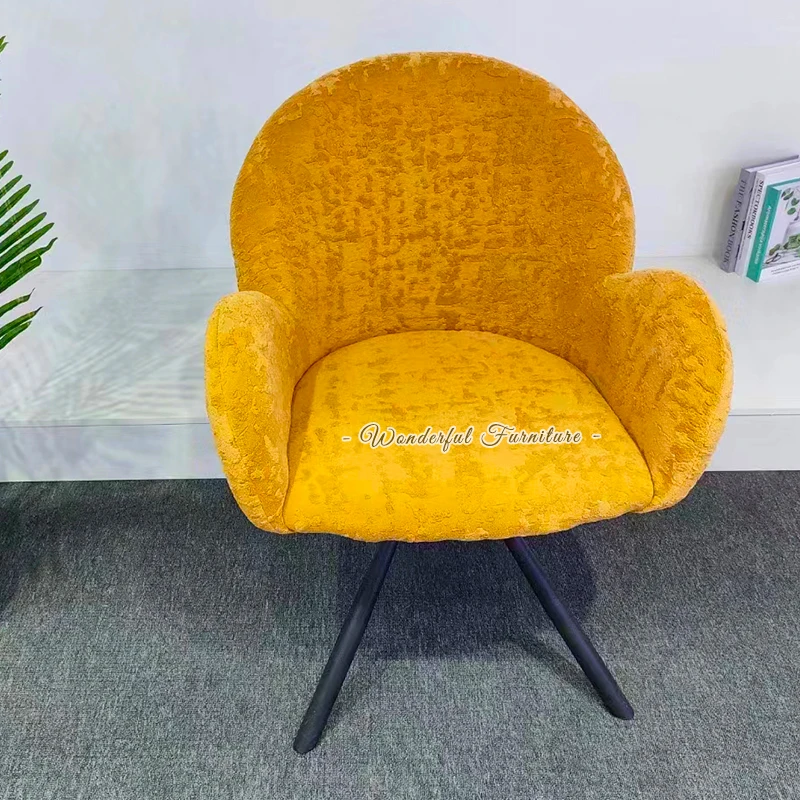 Wholesale Modern Fabric Iron Leg Chair Designer Meeting Armrest Office Chair