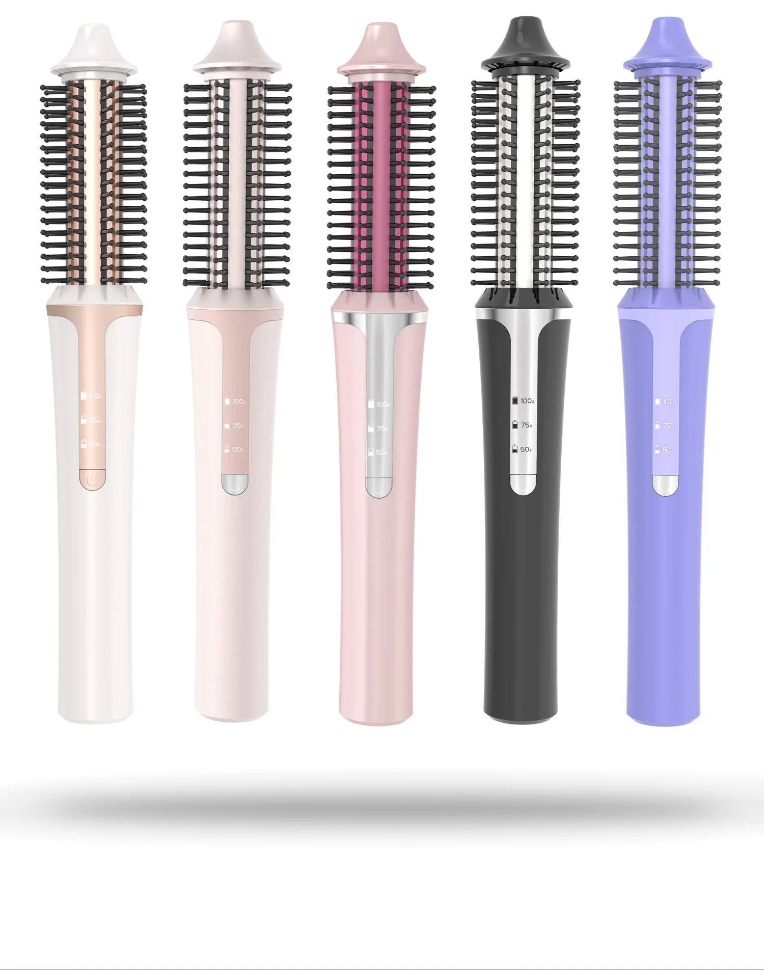 Portable travel usb mini rechargeable cordless hot hair brush hair straightener with comb