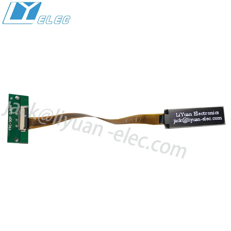 1.71inch128x32 auo round PMOLED wearable circular color oled 18 pin MIPI DSI smart watch small lcd display screen module