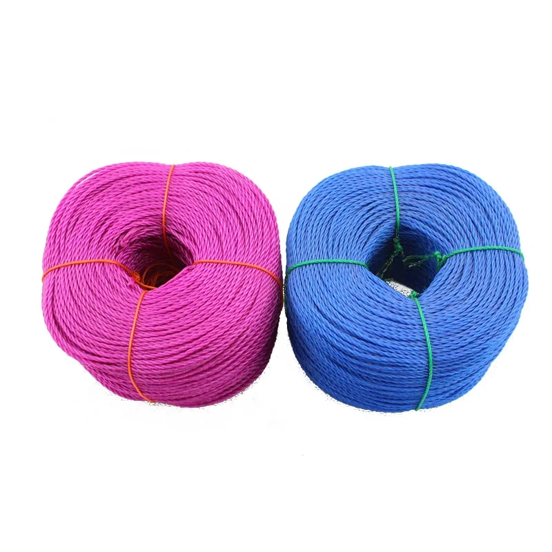 color 3strands twisted pe twine
