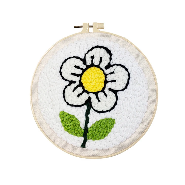 Набор «сделай сам» с симпатичными цветами, аксессуары для вышивки ручной работы, наборы для шитья декоративно-прикладного искусства, набор игл для перфорации для взрослых