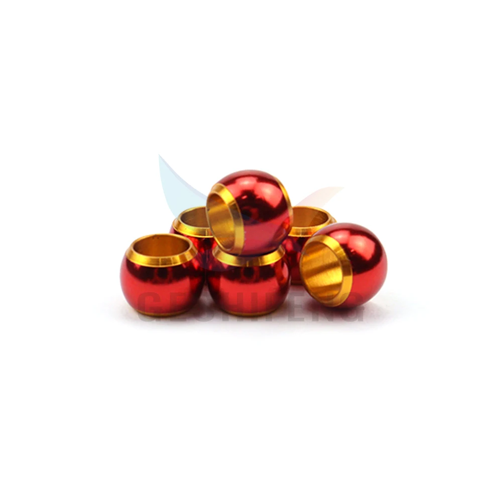 GESHIFENG Wholesale High Quality Two-Tone Aluminum Pigeon Rings Fancy Pigeon Rings 8mm