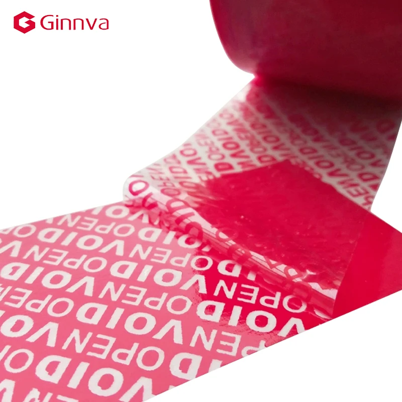 No noise Tamper evident security tape used to identify