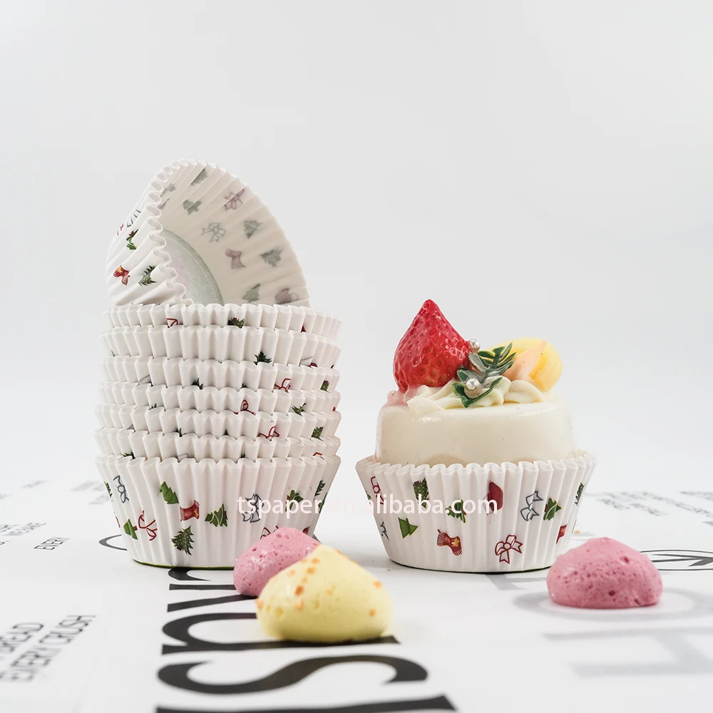 Cheap Wholesale NEATAL Christmas greaseproof  paper cupcake cups disposable muffin baking cup cupcake liners