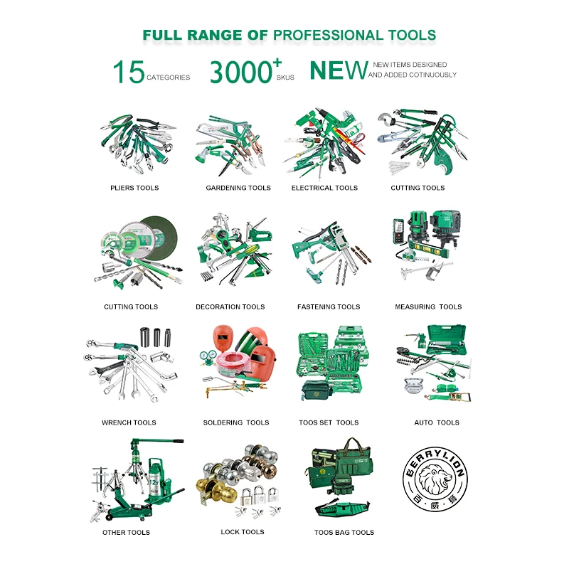 Berrylion 45# High Carbon Steel  Chromated Plated Flat Jaw Locking Plier  Welding Tool Straight Jaw Lock  Pliers Vice Grips