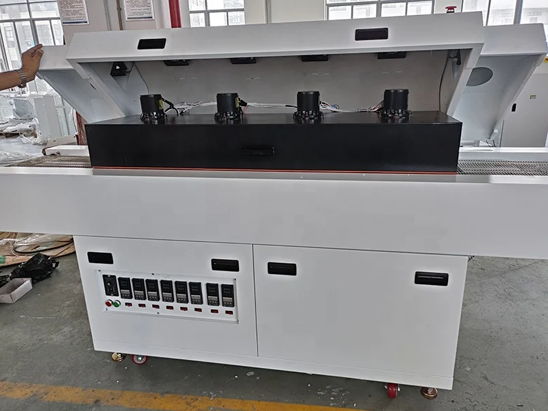 Desktop smt soldering machine automatic mesh belt  welding equipment reflow oven pcb solder 4 zone reflow solder machine