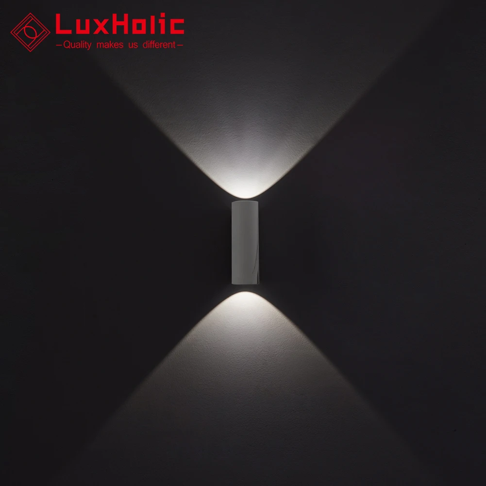 LuxHolic marset 12 Вт вверх и вниз светодиодный настенный светильник внутренний современный алюминиевый арт-деко настенные бра для отеля