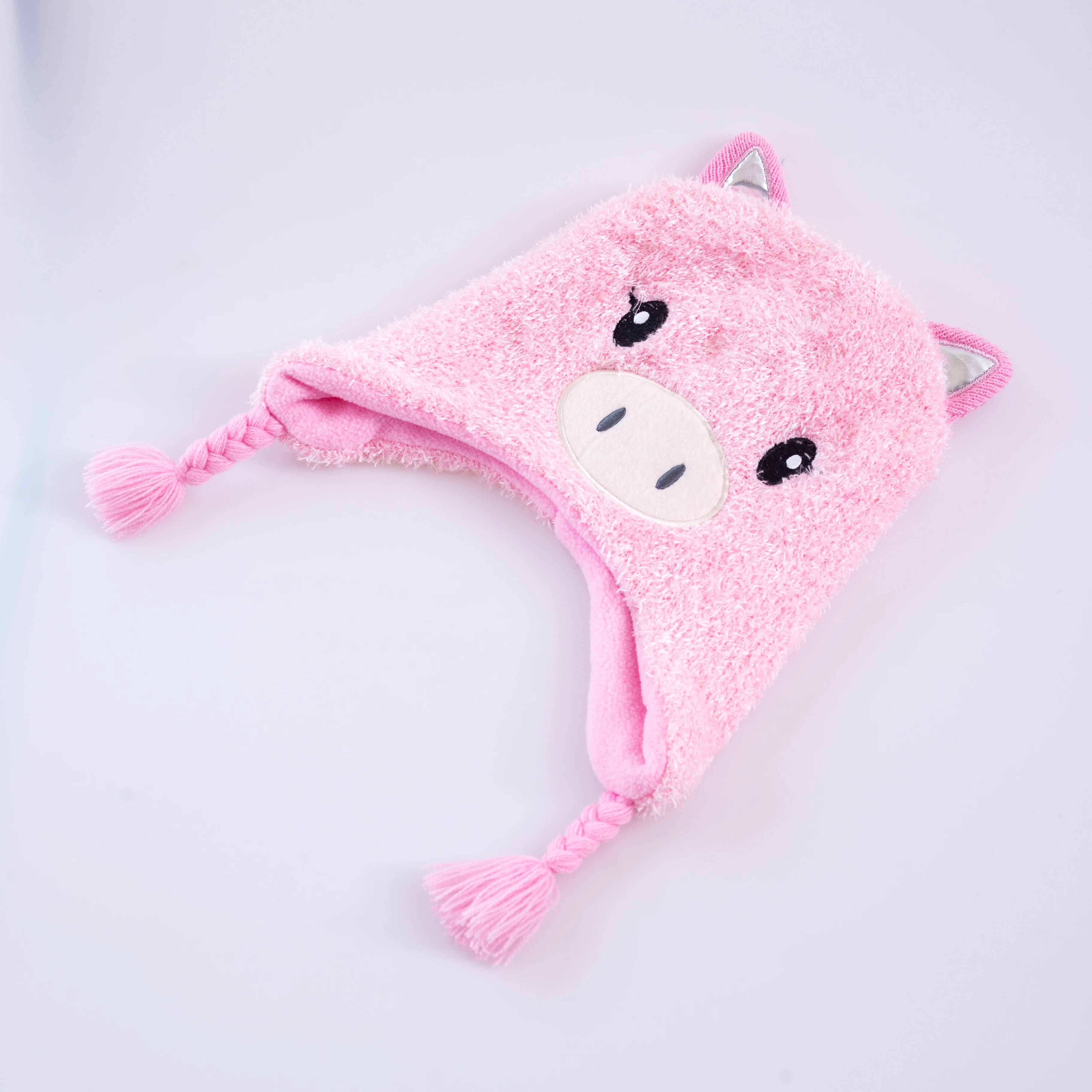 
China manufacture unisex baby winter ear protection bennie warm knitted beanies wholesales custom low moq hats 