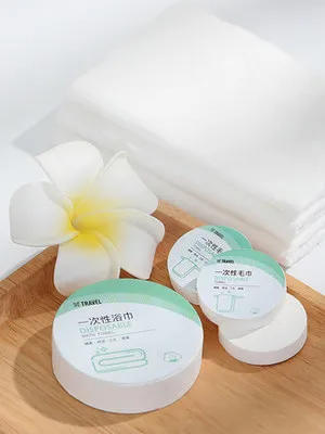 Disposable compression towel 100% cotton compressed  magic bath towel