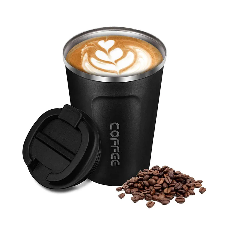 17oz travel stainless steel insulated bottle 18/8 coffee tumbler Vacuum Insulated coffee mug with silicone sleeve