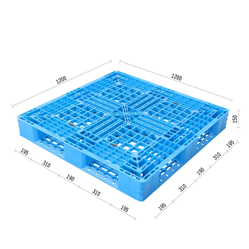  LINKIND 1200x1200x150mm Heavy Duty 4 Way Entry Industrial Reversible Warehouse Used Large Euro Plastic Pallet