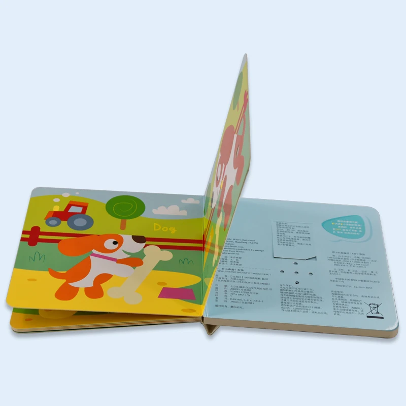 OEM ODM напечатанная аудиоплата книга для детей в твердом переплете Музыка звук с многоязычными звуковыми функциями