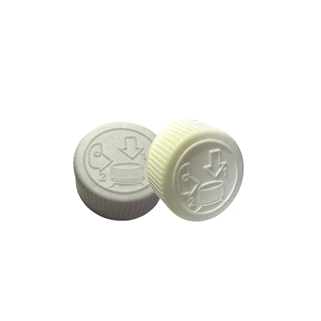 24mm 24-400 white color crc child resistance cap with pressure sensitive seal