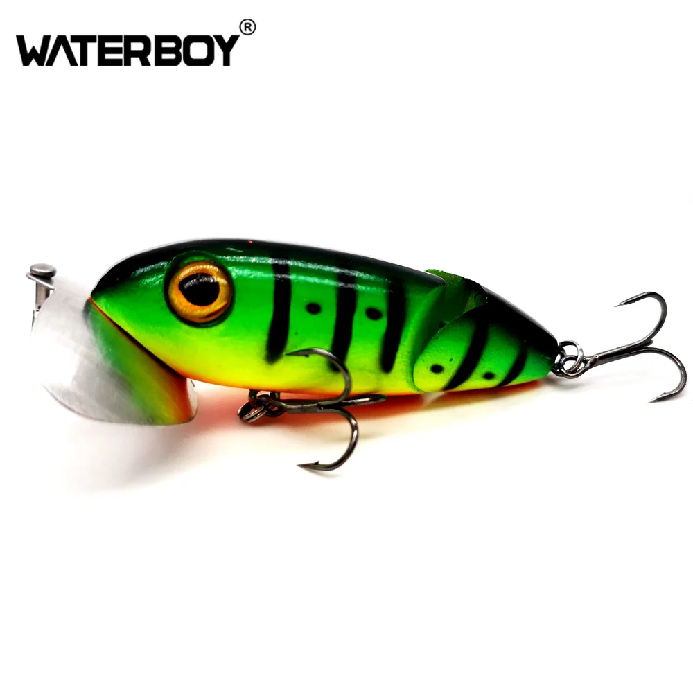 WATERBOY 2 Section Multi Jointed Fishing Bait Hard Artificial Fishing Tackle Pencil Lure New 6cm 8.5g Popper Fishing Lure