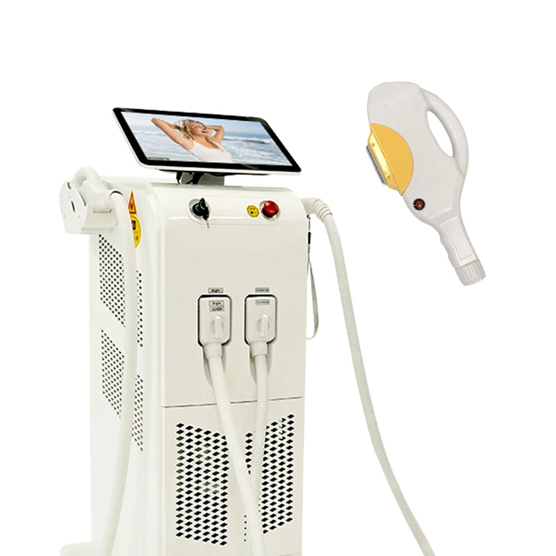 2 in 1 diode laser hair removal IPL skin rejuvenation multi function machine with big screen